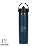 24oz Bottle with Flex Straw Cap Navy Blue
