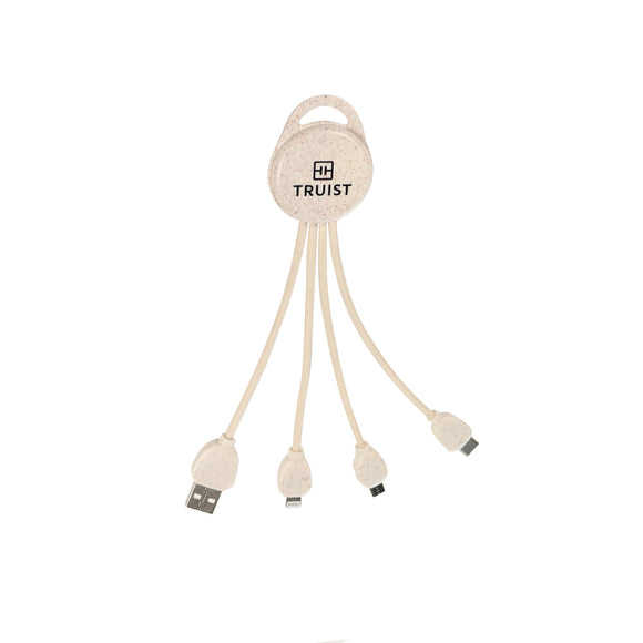Wheat Straw 3-in-1 Charging Cable - ED109 - Martini Incentives