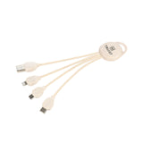Wheat Straw 3-in-1 Charging Cable - ED109 - Martini Incentives