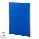 FSC Recycled 5-subject Notebook Blue back side