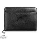 Italian Style Leather Zippered Padfolio