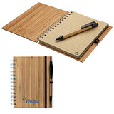 Albany Bamboo Notebook & Pen - KP2433 - Martini Incentives