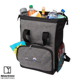 La Paz Backpack Cooler with bottle and cans inside