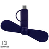 Mini USB Cellphone Fan blue
