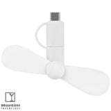 Mini USB Cellphone Fan white