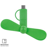 Mini USB Cellphone Fan green