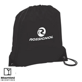 Polyester Drawstring Bag black