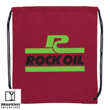 Polyester Drawstring Bag red
