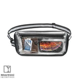 Sigma Clear Mini Sling Bag with objects inside