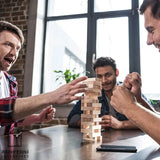 Stacking Puzzle Set with Polyester Pouch people playing