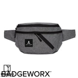 Two-Pocket Crossbody Waist Bag front view
