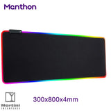 Customizable Printed RGB Gaming Mouse Pad Size 3