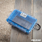 1050 Micro Case With Clear Lid blue