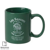 11oz Coffee Mug Green Martini Incentives