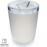 12 Oz. Frosted candy jar with clear lid