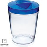 12Oz. Blue candy jar with blue lid