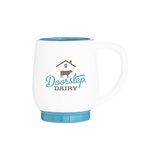 12 oz Stackable Ceramic Mug Blue