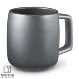 15 Oz Geo Square Handle Ceramic Mug Grey