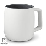 15 Oz Geo Square Handle Ceramic Mug White