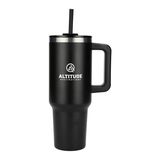 Pinnacle 40 oz Vacuum Insulated Eco-Friendly Travel Tumbler With Straw - 1603-15 - Martini Incentives