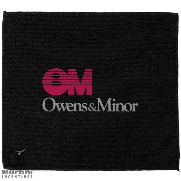 17x15 Rally Sport Towel Black