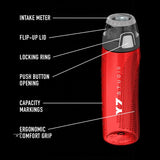 24 oz. Thermos Hydration Bottle with Rotating Intake Meter MHP4100