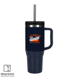 40 oz Eco-Friendly Straw Tumbler navy blue