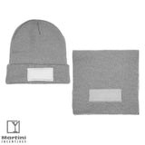 Acrylic Knit With Patch Combo Light grey