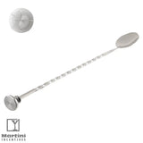 Bartending Mixing Spoon and Muddler Silver