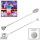 Bartending Mixing Spoon and Muddler