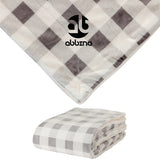 Brookline Micro Mink Sherpa Blanket Black & White