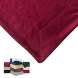 Brookline Micro Mink Sherpa Blanket Red