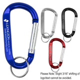 "CARA L" Large Size Carabiner Keyholder with Split Ring Attachment - CA1 - Martini Incentives