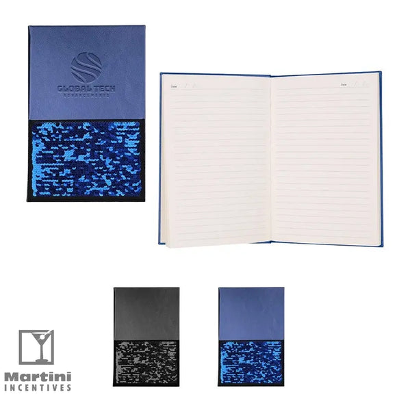 Hard Cover Sequin Pocket Journal NB206