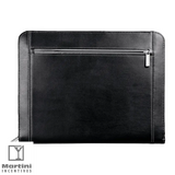 Metropolitan Leather Zippered Padfolio back side