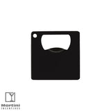 Mini Powder Coated Square Bottle Opener Black