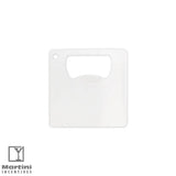 Mini Powder Coated Square Bottle Opener White