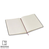 Moleskine Hard Cover X-Large Double Layout Notebook Open