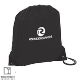 Polyester Drawstring Bag black