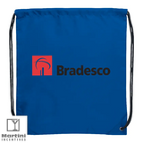 Polyester Drawstring Bag blue