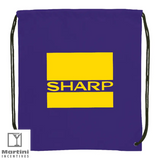 Polyester Drawstring Bag purple