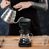 Pour-Over Coffee Maker puring water