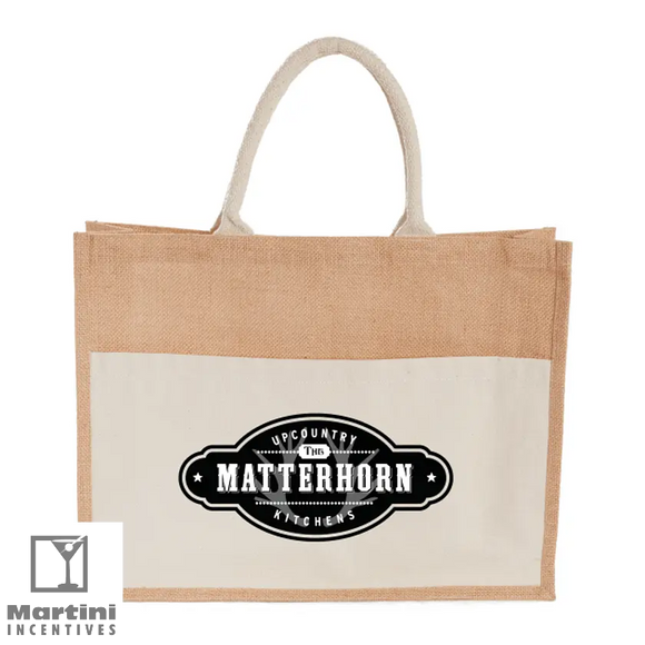 Shopper Tote with Recycled Cotton Pocket