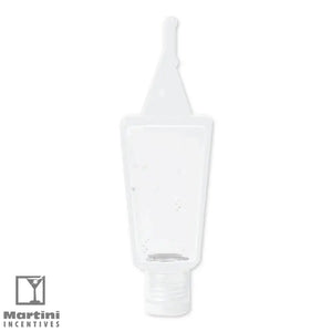 Antibacterial hand sanitizer gel with silicone keyring clip