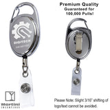 Solid Metal Retractable Badge Reel & Holder