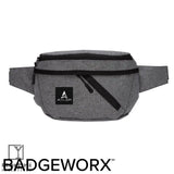 Two-Pocket Crossbody Waist Bag front view