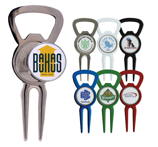 Divot Tool Bottle Opener with Magnetic Ball Marker - DIVOT - Martini Incentives