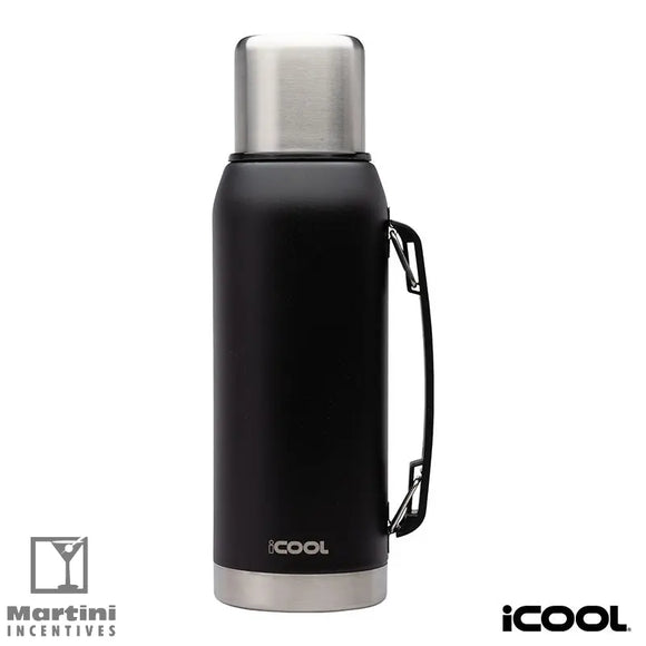 iCOOL 34 oz. Double Wall, Stainless Steel Water Bottle