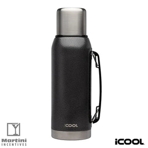 iCOOL 34 oz. Double Wall, Stainless Steel Water Bottle