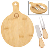 Regala Mini Bamboo Cheese Board Knife Set CHZBRD66 - Martini Incentives